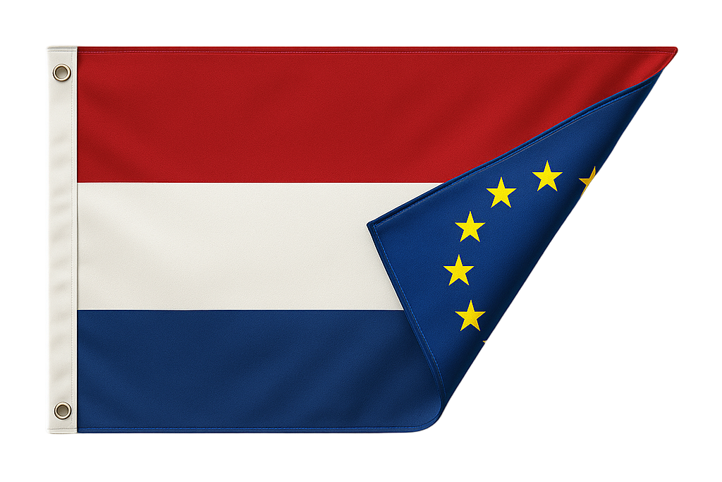 Fournir un fichier prêt à imprimer pour un drapeau de façade — impression de qualité UE